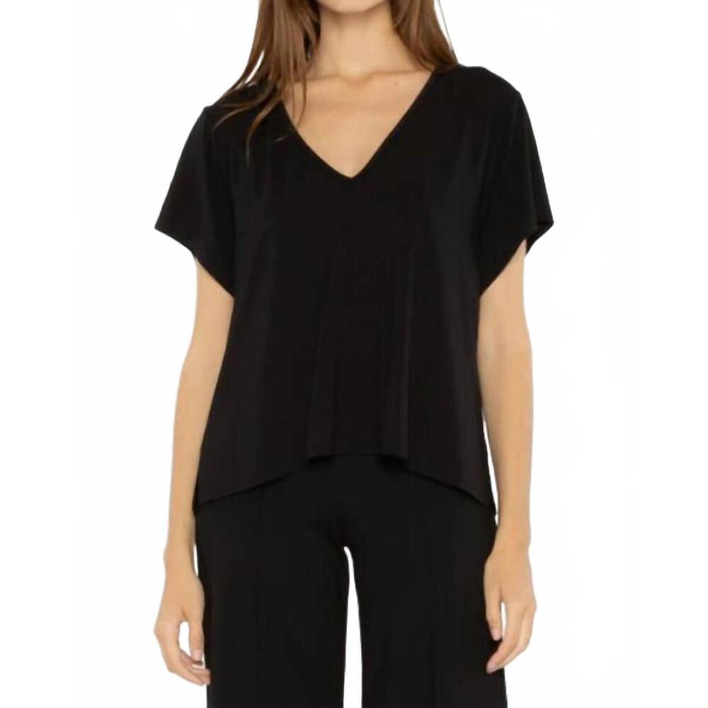 NEW RIPLEY RADER everyday v neck top in black